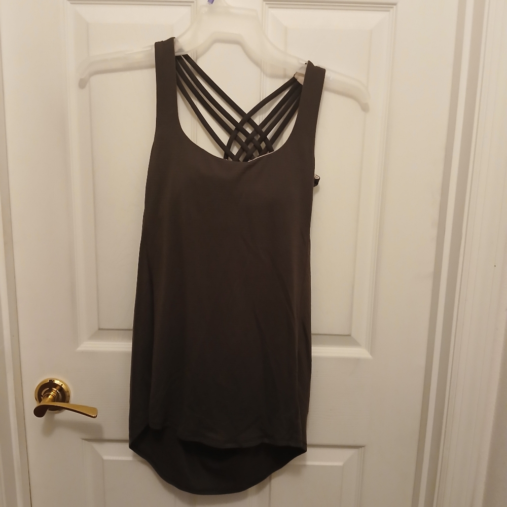 Lululemon Athleisure Tank Top Women's Size S Charcoal Grey Gray